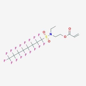 molecular formula C15H12F17NO4S B010433 2-(N-Ethylperfluorooctanesulfonamido)ethyl acrylate CAS No. 423-82-5