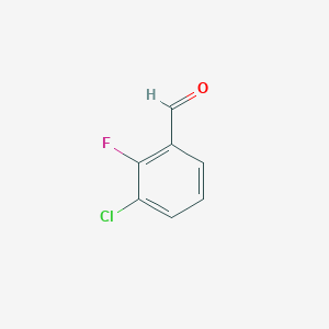 molecular formula C7H4ClFO B104339 3-Chloro-2-fluorobenzaldehyde CAS No. 85070-48-0