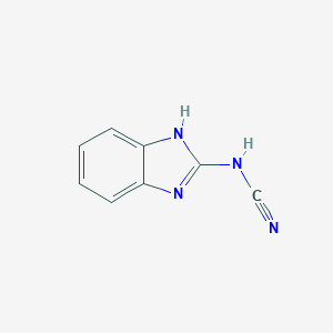 molecular formula C8H6N4 B010434 1H-benzimidazol-2-ylcyanamide CAS No. 104145-05-3