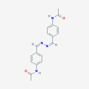 molecular formula C18H18N4O2 B104346 N-[4-[(Z)-[(Z)-(4-Acetamidophenyl)methylidenehydrazinylidene]methyl]phenyl]acetamide CAS No. 17745-84-5