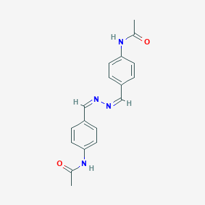 molecular formula C18H20N4O2 B104346 N-[4-[(Z)-[(Z)-(4-Acetamidophenyl)methylidenehydrazinylidene]methyl]phenyl]acetamide CAS No. 17745-84-5