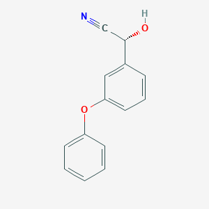 molecular formula C14H11NO2 B104349 (R)-3-Phenoxy-mandelonitrile CAS No. 71962-66-8