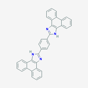 molecular formula C36H22N4 B104353 2-[4-(1H-phenanthro[9,10-d]imidazol-2-yl)phenyl]-1H-phenanthro[9,10-d]imidazole CAS No. 16408-42-7