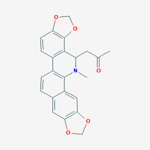 molecular formula C23H19NO5 B104358 (+/-)-6-Acetonyldihydrosanguinarine CAS No. 37687-34-6