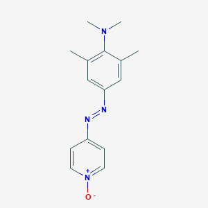 molecular formula C15H18N4O B010437 N,N,2,6-tetramethyl-4-[(1-oxidopyridin-1-ium-4-yl)diazenyl]aniline CAS No. 19595-66-5