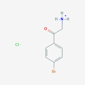 molecular formula C8H9BrClNO B104371 2-Amino-1-(4-bromophenyl)ethan-1-one hydrochloride CAS No. 5467-72-1