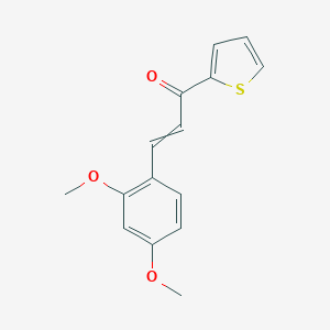 B104372 3-(2,4-Dimethoxyphenyl)-1-thiophen-2-ylprop-2-en-1-one CAS No. 18594-20-2