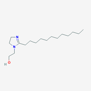 molecular formula C17H34N2O B104373 1H-咪唑-1-乙醇，2-十二烷基-4,5-二氢- CAS No. 16058-17-6