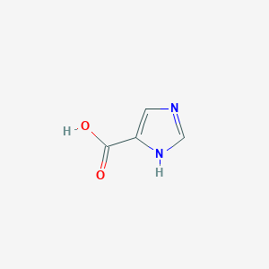 molecular formula C4H4N2O2 B104379 1H-咪唑-4-羧酸 CAS No. 1072-84-0
