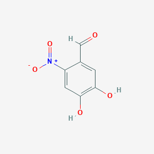 molecular formula C7H5NO5 B104389 4,5-Dihydroxy-2-nitrobenzaldehyde CAS No. 73635-75-3
