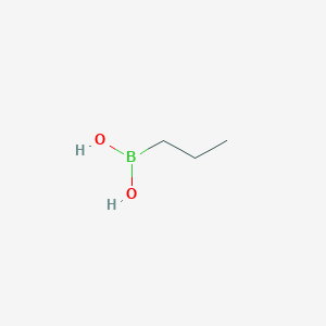 molecular formula C3H9BO2 B104398 1-Propylboronic acid CAS No. 17745-45-8