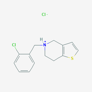 molecular formula C₁₄H₁₄ClNS.HCl B001044 Ticlopidine hydrochloride CAS No. 53885-35-1