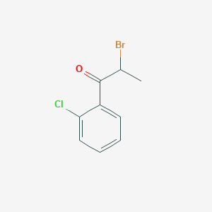 molecular formula C9H8BrClO B104426 2-Bromo-2'-chloropropiophenone CAS No. 75815-22-4