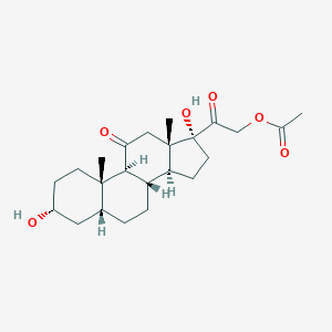 molecular formula C23H34O6 B104431 3alpha,17,21-Trihydroxy-5beta-pregnane-11,20-dione 21-acetate CAS No. 17736-20-8