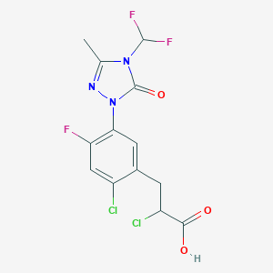 molecular formula C13H10Cl2F3N3O3 B104449 咔草净 CAS No. 128621-72-7