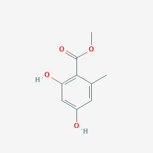 molecular formula C9H10O4 B104450 Methyl 2,4-dihydroxy-6-methylbenzoate CAS No. 3187-58-4