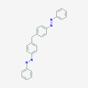 molecular formula C25H20N4 B104487 Phenyl-[4-[(4-phenyldiazenylphenyl)methyl]phenyl]diazene CAS No. 18277-98-0