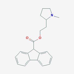2-Pyrrolidinemethanol, 1-methyl-, 9-fluorenecarboxylate