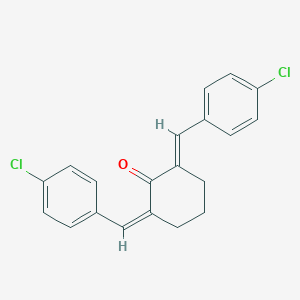 molecular formula C20H16Cl2O B104490 2,6-Bis[(4-chlorophenyl)methylene]cyclohexan-1-one CAS No. 18989-82-7