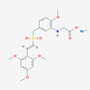 molecular formula C21H24NNaO8S B104501 Rigosertib sodium CAS No. 1225497-78-8