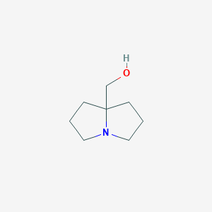 molecular formula C8H15NO B104531 (hexahydro-1H-pyrrolizin-7a-yl)methanol CAS No. 78449-72-6