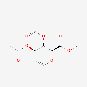 molecular formula C11H14O7 B104533 METHYL 3,4-DI-O-ACETYL-D-GLUCURONAL CAS No. 57690-62-7