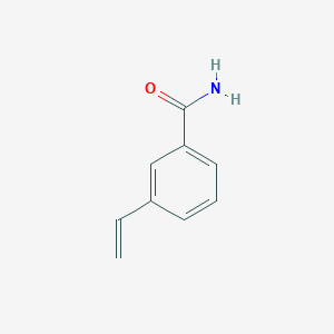 molecular formula C9H9NO B104545 3-Ethenylbenzamide CAS No. 16260-62-1