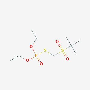 molecular formula C9H21O5PS2 B104565 Terbufos oxon sulfone CAS No. 56070-15-6