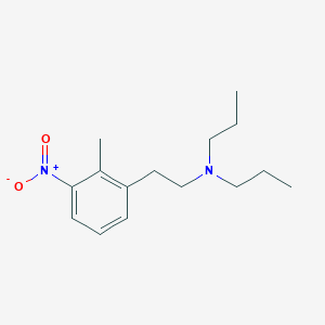 molecular formula C15H24N2O2 B104579 N,N-dipropyl-2-methyl-3-nitrophenylethanamine CAS No. 91374-23-1