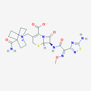 molecular formula C21H26N8O6S2 B010458 Cefclidin CAS No. 105239-91-6