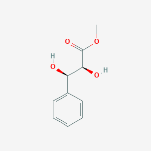 molecular formula C10H12O4 B104585 methyl (2S,3R)-2,3-dihydroxy-3-phenylpropanoate CAS No. 124649-67-8