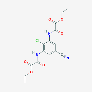 molecular formula C15H14ClN3O6 B104599 Lodoxamide ethyl CAS No. 53882-13-6