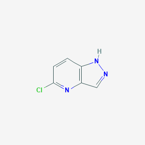 molecular formula C6H4ClN3 B104603 5-Chloro-1H-pyrazolo[4,3-b]pyridine CAS No. 94220-45-8