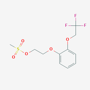 molecular formula C11H13F3O5S B104630 2-[2-(2,2,2-三氟乙氧基)苯氧基]乙基甲磺酸酯 CAS No. 160969-03-9