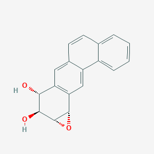 molecular formula C18H14O3 B104633 anti-8,9,10,11-Tetrahydro-8,9-dihydroxy-10,11-epoxybenz(a)anthracene CAS No. 64937-39-9