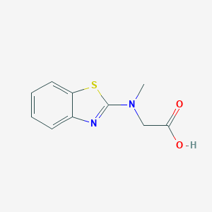 molecular formula C10H10N2O2S B010464 2-[(1,3-Benzothiazol-2-yl)(methyl)amino]acetic acid CAS No. 104344-92-5