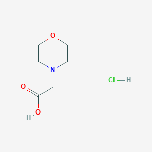 molecular formula C6H12ClNO3 B104654 2-吗啉乙酸盐酸盐 CAS No. 89531-58-8