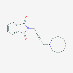 molecular formula C19H22N2O2 B104659 Phthalimide, N-(4-(octahydroazocin-1-yl)but-2-ynyl)- CAS No. 19446-30-1