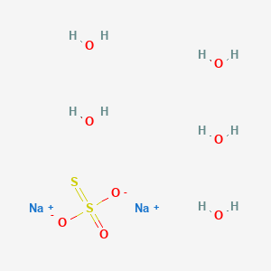 molecular formula H4NaO4S2 B104663 Sodium thiosulfate pentahydrate CAS No. 10102-17-7