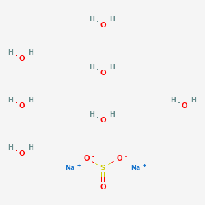 molecular formula H14Na2O10S B104664 Sodium sulfite heptahydrate CAS No. 10102-15-5