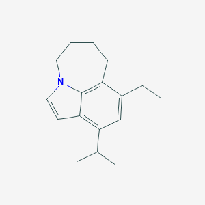 molecular formula C17H23N B104667 8-Ethyl-10-isopropyl-4,5,6,7-tetrahydroazepino[3,2,1-hi]indole CAS No. 18108-56-0