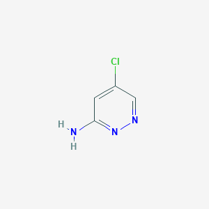 molecular formula C4H4ClN3 B104678 5-氯吡哒嗪-3-胺 CAS No. 1314978-36-3