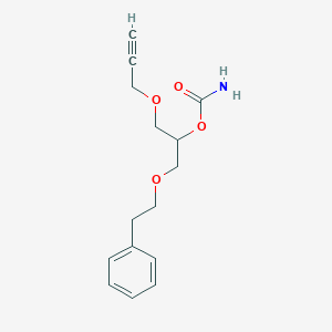 molecular formula C15H19NO4 B104680 1-Phenethyloxy-3-(2-propynyloxy)-2-propanol carbamate CAS No. 16221-67-3