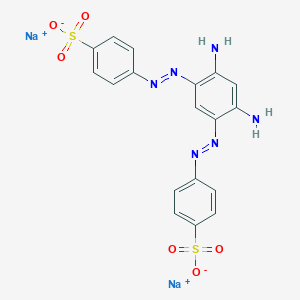molecular formula C18H14N6Na2O6S2 B104688 Disodium 4,4'-((4,6-diamino-1,3-phenylene)di-2,1-diazenediyl)dibenzenesulfonate CAS No. 16386-21-3