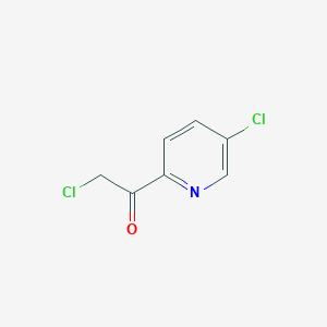 molecular formula C7H5Cl2NO B010469 2-Chloro-1-(5-chloropyridin-2-yl)ethan-1-one CAS No. 103962-11-4