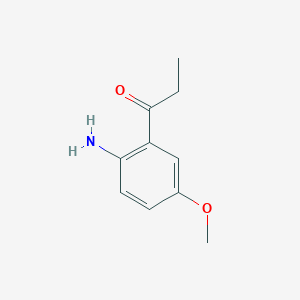 molecular formula C10H13NO2 B104690 1-(2-Amino-5-methoxyphenyl)propan-1-one CAS No. 60997-56-0