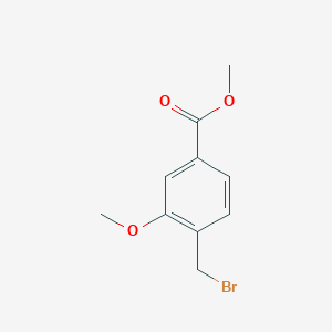 molecular formula C10H11BrO3 B104694 Methyl 4-(bromomethyl)-3-methoxybenzoate CAS No. 70264-94-7