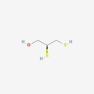molecular formula C3H8OS2 B104698 (2S)-2,3-disulfanylpropan-1-ol CAS No. 16495-16-2