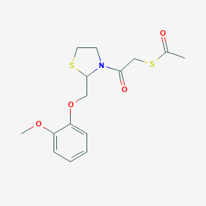 molecular formula C15H19NO4S2 B010470 Guaisteine CAS No. 103181-72-2