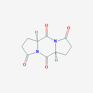 molecular formula C10H10N2O4 B104757 (3S,9S)-1,7-diazatricyclo[7.3.0.03,7]dodecane-2,6,8,12-tetrone CAS No. 14842-41-2
